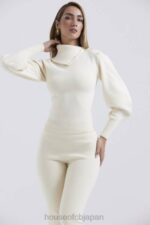 衣類 House of CB アデリータ クリーム カシミア ブレンド セーター 0N8J655 - Image 9