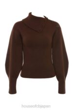 衣類 House of CB アデリータ チョコレート カシミア ブレンド セーター 0N8J654 - Image 12