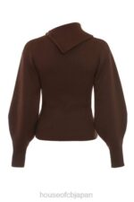 衣類 House of CB アデリータ チョコレート カシミア ブレンド セーター 0N8J654 - Image 4