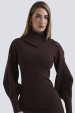 衣類 House of CB アデリータ チョコレート カシミア ブレンド セーター 0N8J654 - Image 6