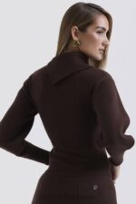 衣類 House of CB アデリータ チョコレート カシミア ブレンド セーター 0N8J654 - Image 9