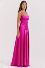 衣類 House of CB アナベラ フクシア レースアップ マキシドレス 0N8J199 - Image 16
