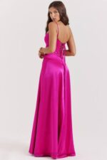 衣類 House of CB アナベラ フクシア レースアップ マキシドレス 0N8J199 - Image 18