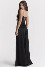 衣類 House of CB アナベラ ブラック レースアップ マキシ ドレス 0N8J273 - Image 13