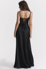 衣類 House of CB アナベラ ブラック レースアップ マキシ ドレス 0N8J273 - Image 14