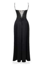 衣類 House of CB アナベラ ブラック レースアップ マキシ ドレス 0N8J273 - Image 6