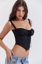 衣類 House of CB アナリアブラックビスチェコルセット 0N8J27 - Image 6