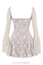 衣類 House of CB アナリッサ ヴィンテージ クリーム レース コルセット ドレス 0N8J170 - Image 9