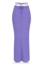 衣類 House of CB アマルフィ バイオレット カットアウト マキシ スカート 0N8J930 - Image 3