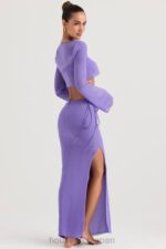衣類 House of CB アマルフィ バイオレット カットアウト マキシ スカート 0N8J930 - Image 8