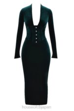 衣類 House of CB アラベラ フォレスト ベルベット コルセット ドレス 0N8J339 - Image 4