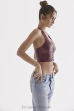衣類 House of CB アリアドネ メルロー ラテックス ホルター トップ 0N8J681 - Image 12