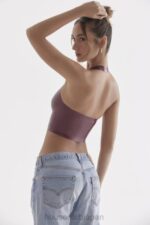 衣類 House of CB アリアドネ メルロー ラテックス ホルター トップ 0N8J681 - Image 13