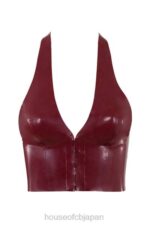 衣類 House of CB アリアドネ メルロー ラテックス ホルター トップ 0N8J681 - Image 3