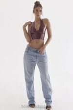 衣類 House of CB アリアドネ メルロー ラテックス ホルター トップ 0N8J681 - Image 7