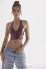 衣類 House of CB アリアドネ メルロー ラテックス ホルター トップ 0N8J681 - Image 8