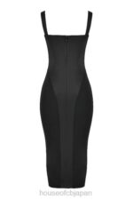 衣類 House of CB アリエル ブラックコルセットミディドレス 0N8J500 - Image 6