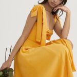 衣類 House of CB アリシア タンジェリン ミディ サンドレス 0N8J464