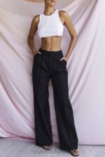 衣類 House of CB アリビア ブラック ルーズ フィット パンツ 0N8J925 - Image 9
