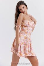 衣類 House of CB アレハンドラ ライト ラベンダー プリント コルセット ドレス 0N8J244 - Image 8