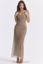衣類 House of CB アロンドラ カフェオレ ビーズマキシドレス - 限定版 0N8J220 - Image 12