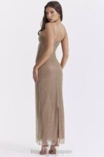 衣類 House of CB アロンドラ カフェオレ ビーズマキシドレス - 限定版 0N8J220 - Image 3