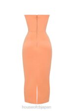 衣類 House of CB アローラ タンジェリン ストラップレス コルセット ミディドレス 0N8J185 - Image 5