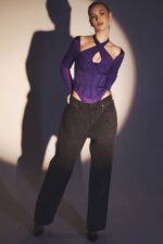 衣類 House of CB アンガラド グレープ ホルターネック コルセット ボディスーツ 0N8J74 - Image 13