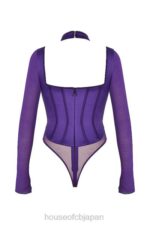 衣類 House of CB アンガラド グレープ ホルターネック コルセット ボディスーツ 0N8J74 - Image 6