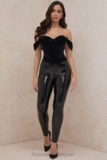 衣類 House of CB アンジェリカブラックベルベットドレープコルセット 0N8J96 - Image 14