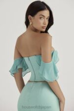 衣類 House of CB イザベラ ジェイド フリルスリーブコルセット 0N8J47 - Image 12