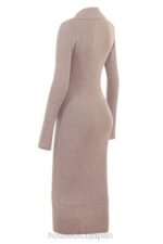 衣類 House of CB イベット ベージュ カシミア ニット ミディドレス 0N8J311 - Image 5