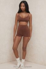 衣類 House of CB イリヤ チョコレート ふわふわ ニット ハイウエスト ショーツ 0N8J987 - Image 18