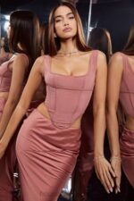 衣類 House of CB エデッタ ローズ メッシュ コルセット 0N8J73 - Image 2