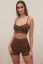 衣類 House of CB エデンチョコレート包帯ショーツ 0N8J986 - Image 14