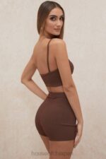 衣類 House of CB エデンチョコレート包帯ショーツ 0N8J986 - Image 3