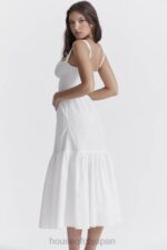 衣類 House of CB エリア ホワイト ブロデリー アングレーズ ミディ サンドレス 0N8J235 - Image 9