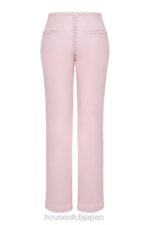 衣類 House of CB エリオット ピーチ ビーガン レザー レースアップ パンツ 0N8J844 - Image 6