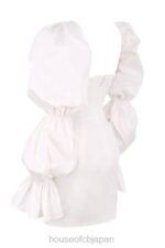 衣類 House of CB エルシー ホワイト パフスリーブ コルセットドレス 0N8J613 - Image 9