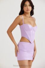 衣類 House of CB エロディオーキッドサテンミニスカート 0N8J932 - Image 8