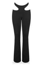 衣類 House of CB オオサカ ブラッククレープカットアウトパンツ 0N8J961 - Image 6