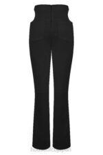 衣類 House of CB オオサカ ブラッククレープカットアウトパンツ 0N8J961 - Image 8