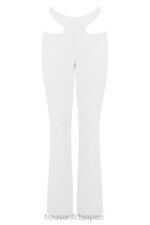 衣類 House of CB オオサカ ホワイトクレープカットアウトパンツ 0N8J960 - Image 7