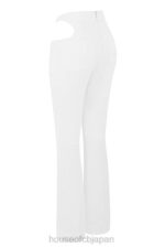 衣類 House of CB オオサカ ホワイトクレープカットアウトパンツ 0N8J960 - Image 8