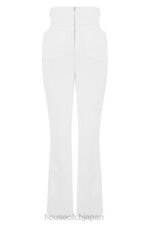 衣類 House of CB オオサカ ホワイトクレープカットアウトパンツ 0N8J960 - Image 9
