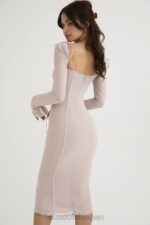 衣類 House of CB オフィーリア クリスタルカットアウト ミディドレス 0N8J469 - Image 8