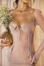 衣類 House of CB オフィーリア ブラッシュカットアウト ミディドレス 0N8J485 - Image 4