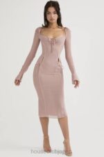 衣類 House of CB オフィーリア ブラッシュカットアウト ミディドレス 0N8J485 - Image 9