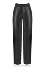 衣類 House of CB オマイラ ブラック ビーガン レザー パンツ 0N8J894 - Image 6