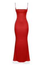 衣類 House of CB オリヴェットレッドローズサテンコルセットマキシドレス 0N8J291 - Image 6